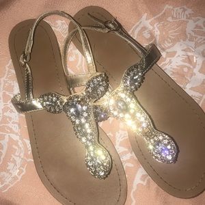 Sparkling ✨ Sandals 👡 Size 6